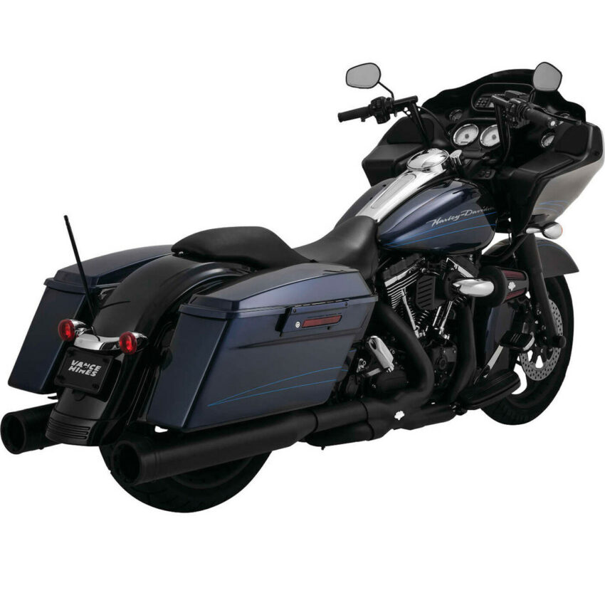 Vance & Hines Power Duals; Black; Includes 12mm and 18mm bungs