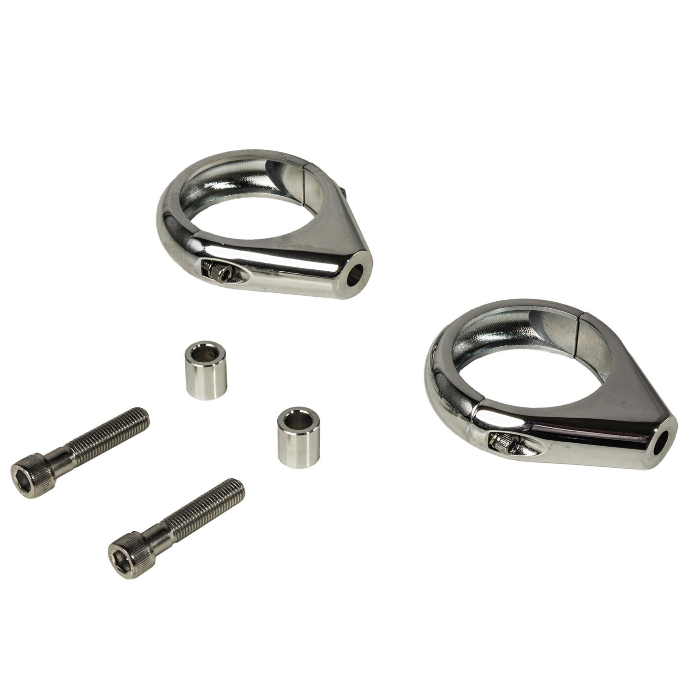 360 Twin™ Chrome 49 mm Turn Signal Clamps