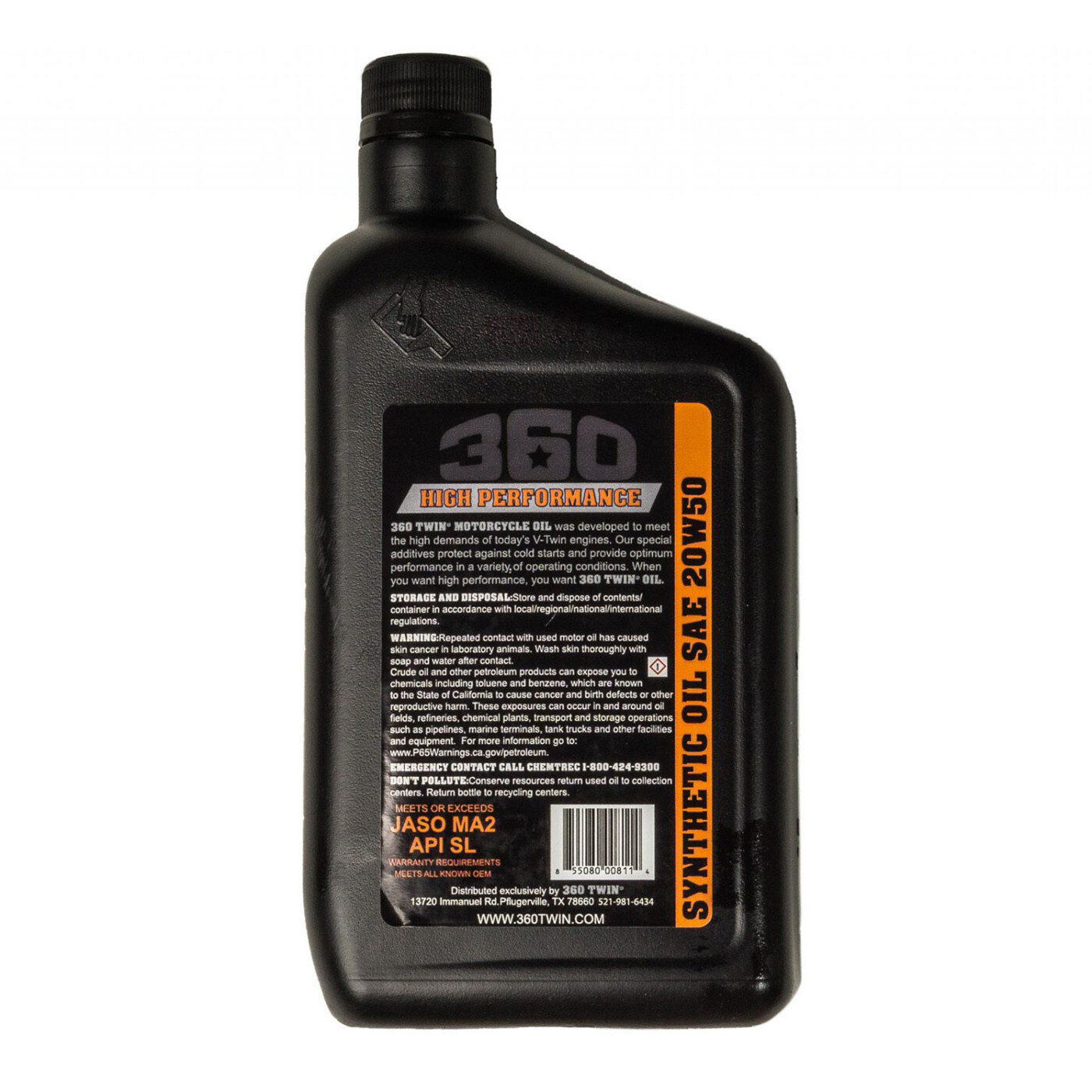 360 Twin™ 20w50 Synthetic Oil